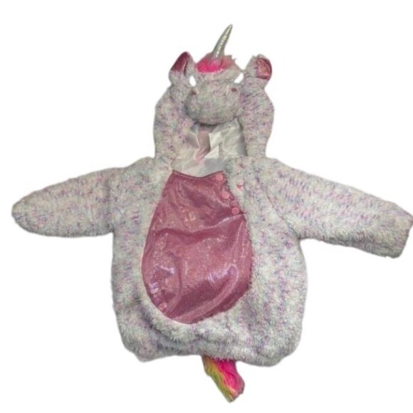 Hyde and Eek Other - Hyde and Eek Baby Girl Plush Unicorn Costume Pullover Pink White Size 18-24 Mon.